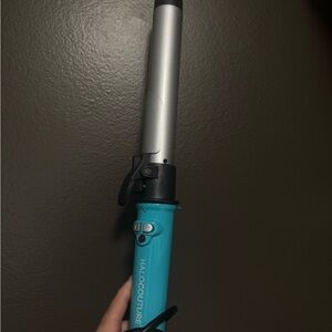 Halocouture Silver and Blue Curling Iron